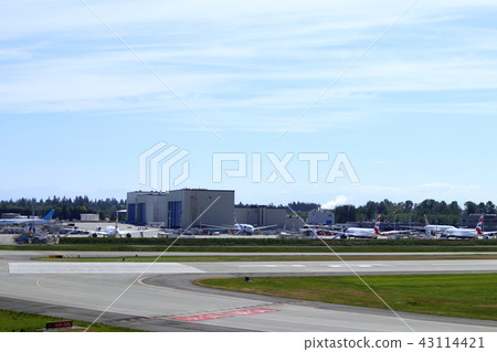 Scenery of the Boeing factory in Seattle (USA) 43114421