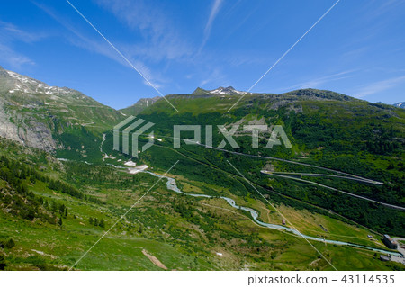 Summer landscape of Switzerland mountain nature 43114535