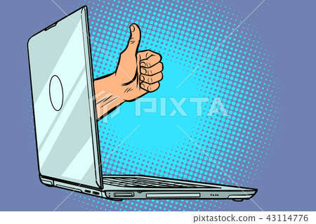 like thumb up from computer 43114776