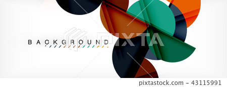 Circle modern geometrical abstract background illustration Circle modern geometrical abstract background illustration 43115991