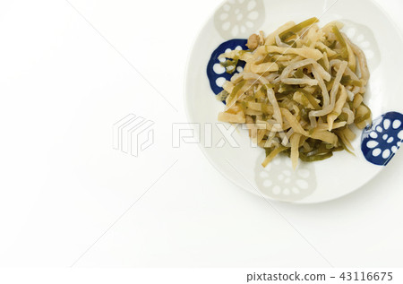 沖繩料理切碎的Iridie（煮熟的蘿蔔幹） 43116675