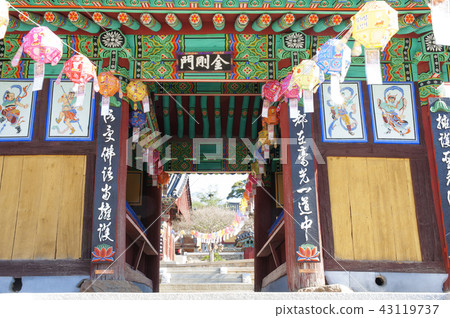 Jeollanam-do, Korea, Hwaeomsa Temple, cultural property, panorama 43119737