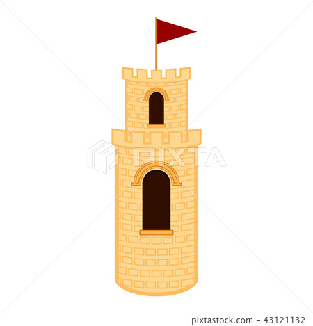 Isolated medieval tower building 43121132