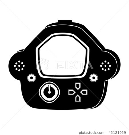 Isolated portable videogame console icon 43121939