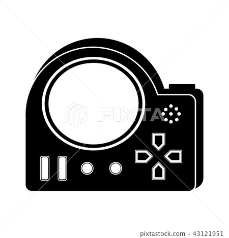 Isolated portable videogame console icon Isolated portable videogame console icon 43121951