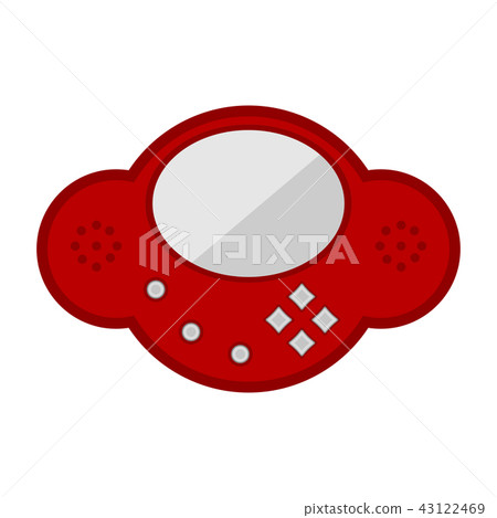 Isolated portable videogame console icon Isolated portable videogame console icon 43122469