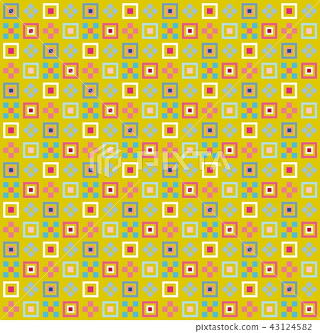 Geometric pattern square - Stock Illustration [43124582] - PIXTA