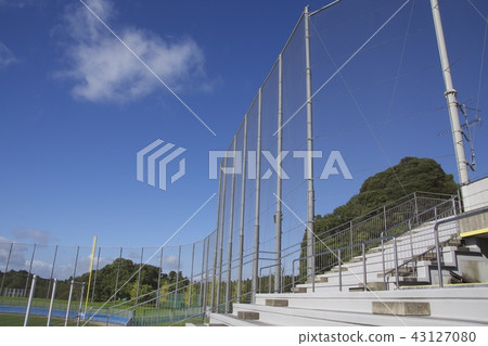 Baseball stadium audience seats summer sky Baseball stadium audience seats summer sky 43127080