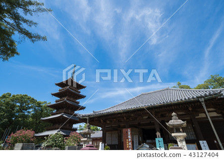 第70個佛教主要神殿主要寺廟和五層塔四國88個地方 43127404