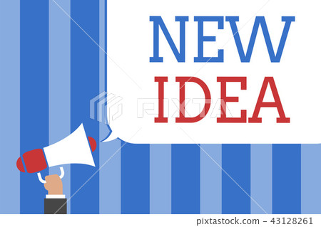 Conceptual hand writing showing New Idea. Business 43128261