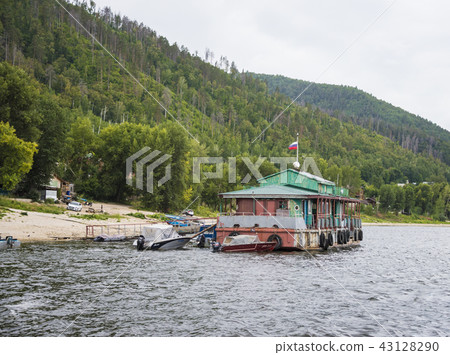 View of the Zhiguli mountains in the Samara region, Russia. Cloudy day, August 10, 2018 View of the Zhiguli mountains in the Samara region, Russia. Cloudy day, August 10, 2018 43128290