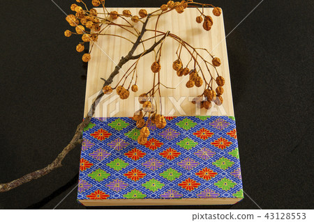 中秋節，原木Roh，乾燥花，中秋節，木製禮品盒，乾燥花，乾燥花， 43128553