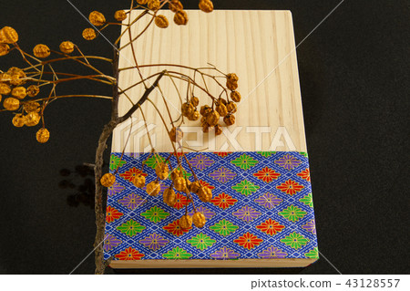 中秋節，原木Roh，乾燥花，中秋節，木製禮品盒，乾燥花，乾燥花， 43128557