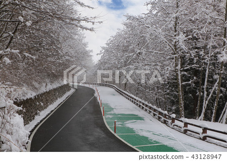 Southern Alps City Winter Yawn God Pass Mountain Park Parking Lot 43128947