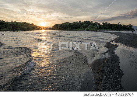 Sunset of Lake Biwa Sunset of Lake Biwa 43129704