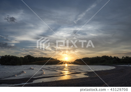 Sunset of Lake Biwa Sunset of Lake Biwa 43129708