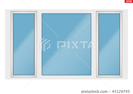 PVC window with three sash 43129745