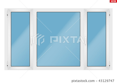 PVC window with three sash PVC window with three sash 43129747