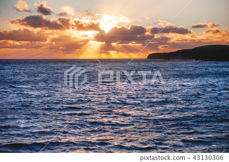 Sunset over the sea near the Gozo island, Malta. Sunset over the sea near the Gozo island, Malta. 43130306