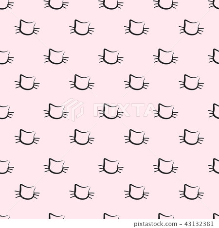 Hand Drawn Cats Vector Seamless Pattern - Stock Illustration [43132381 ...