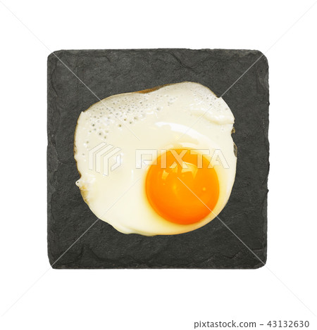 Square black slate board isolated on white Square black slate board isolated on white 43132630