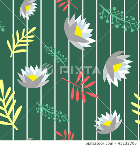 Beautiful floral seamless pattern isolated vector illustration Beautiful floral seamless pattern isolated vector illustration 43132708