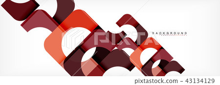Color square shapes, geometric modern abstract background 43134129