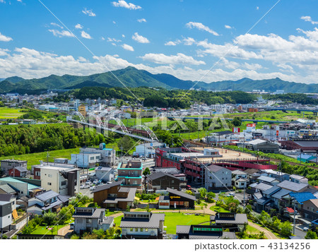 從福知山城堡福知山市區的風景 從福知山城堡福知山市區的風景 43134256