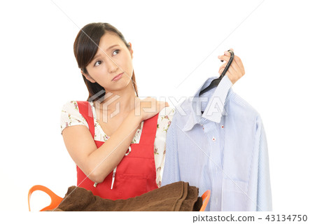 Housewife with tired expression 43134750