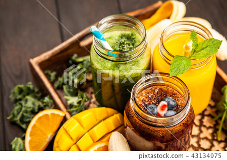 Assortment of smoothies 43134975