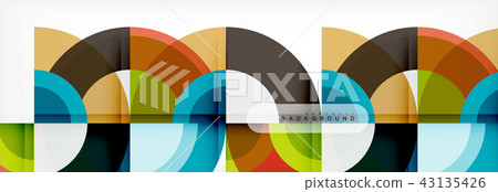 Vector circular abstract background 43135426