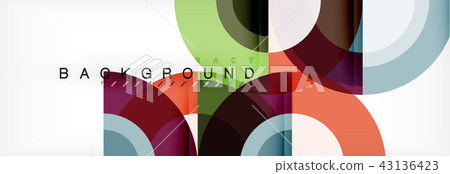 Vector circular geometric abstract background 43136423