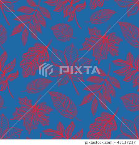 Seamless background with colorful autumn leaves. Seamless background with colorful autumn leaves. 43137237