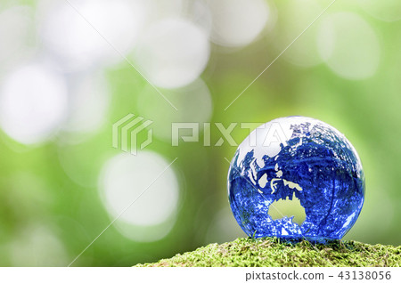 Glass globe in green Glass globe in green 43138056