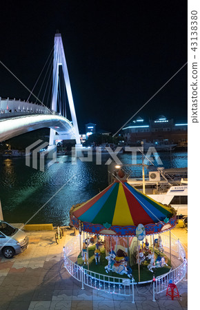 colorful carousel horse 43138380