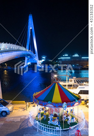 colorful carousel horse colorful carousel horse 43138382