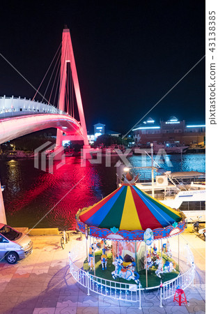 colorful carousel horse colorful carousel horse 43138385