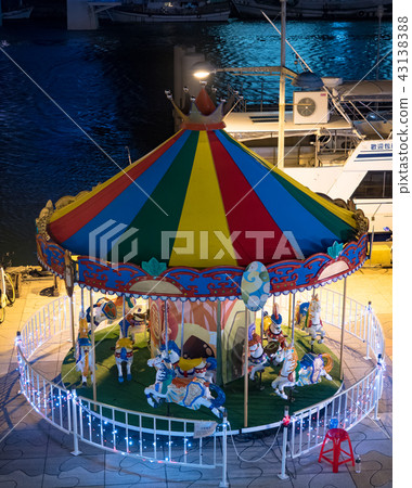 colorful carousel horse colorful carousel horse 43138388