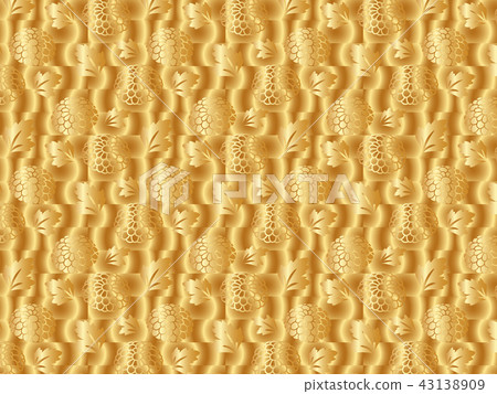 Gradation pattern of gold chrysanthemum Gradation pattern of gold chrysanthemum 43138909