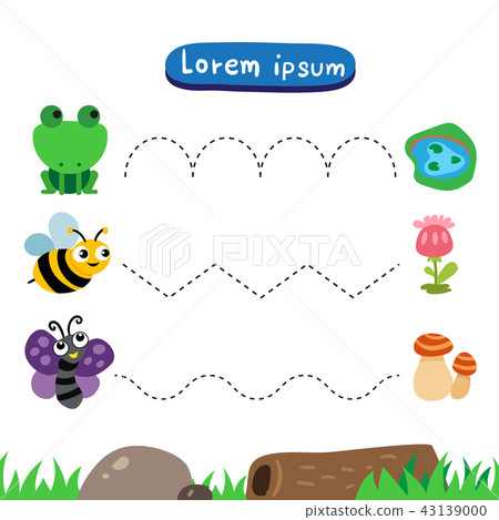 animals matching game vector design - Stock Illustration [43139000] - PIXTA