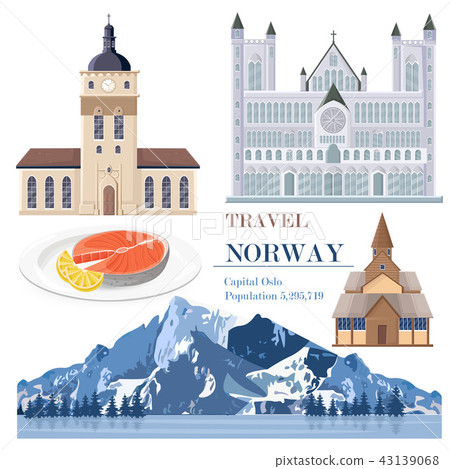 Norway travel landmarks card 43139068