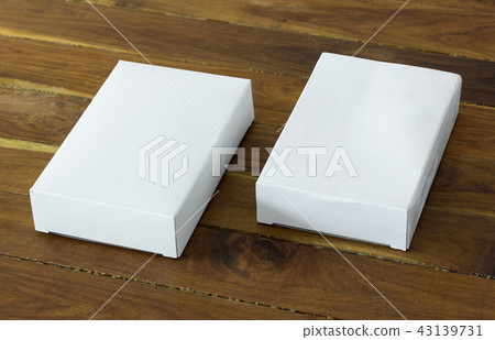 blank white cardboard package box mockup 43139731