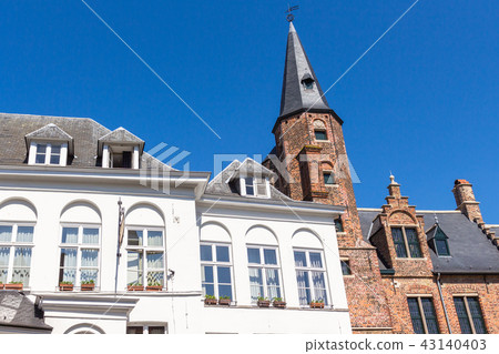 View from bottom to local old buildings View from bottom to local old buildings 43140403