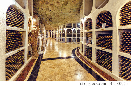 Famous wine cellars in wide perspective Famous wine cellars in wide perspective 43140901