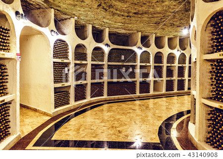 Famous wine cellars in wide perspective Famous wine cellars in wide perspective 43140908