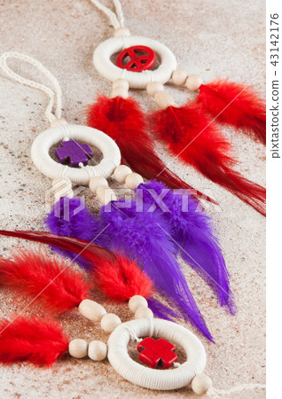 Bright dream catchers with crosses 43142176