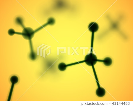 Science concept: atoms with chemical bonds. Molecular DNA structure. Science concept: atoms with chemical bonds. Molecular DNA structure. 43144463