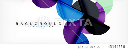 Circle modern geometrical abstract background illustration Circle modern geometrical abstract background illustration 43144556