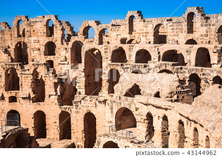 Amphitheater in El Jem, Tunisia Amphitheater in El Jem, Tunisia 43144962