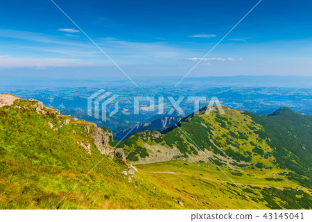 view on a sunny day on Zakopane  43145041